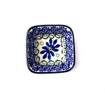 604 Bunzlau vierkant schaaltje 8 x 8 cm 1061X 604 Kleine vierkante schaaltjes 8 x 8 cm